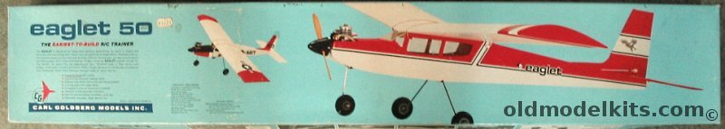 Carl Goldberg Models Eaglet 50 RC Trainer - 50 inch Wingspan -2 to 4 Channels, G28 plastic model kit